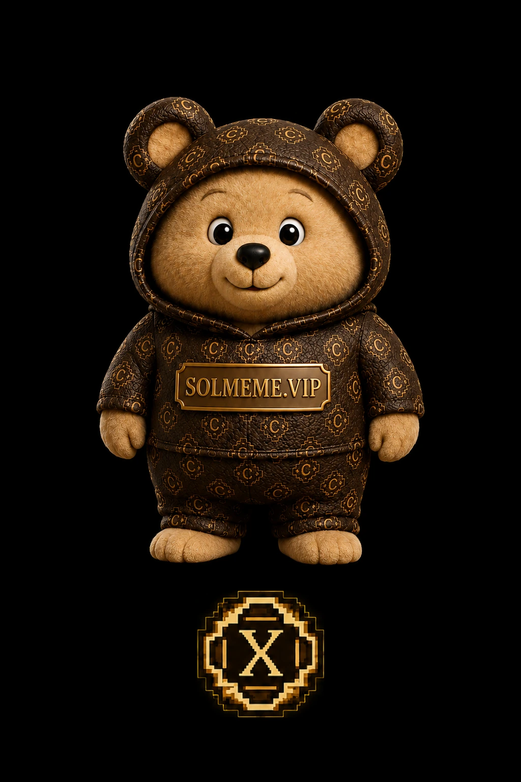 Brown lucky bear