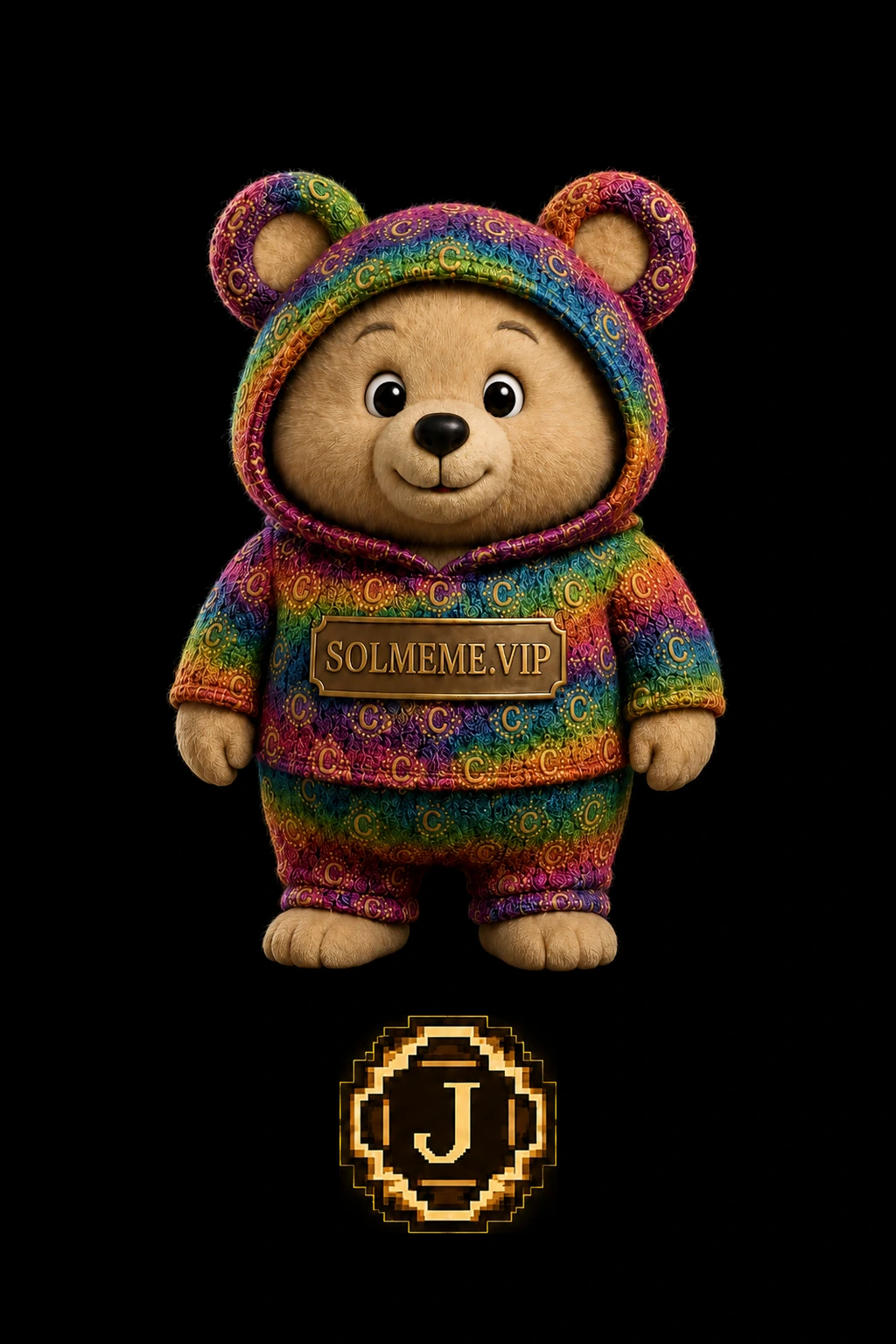 Rainbow lucky bear